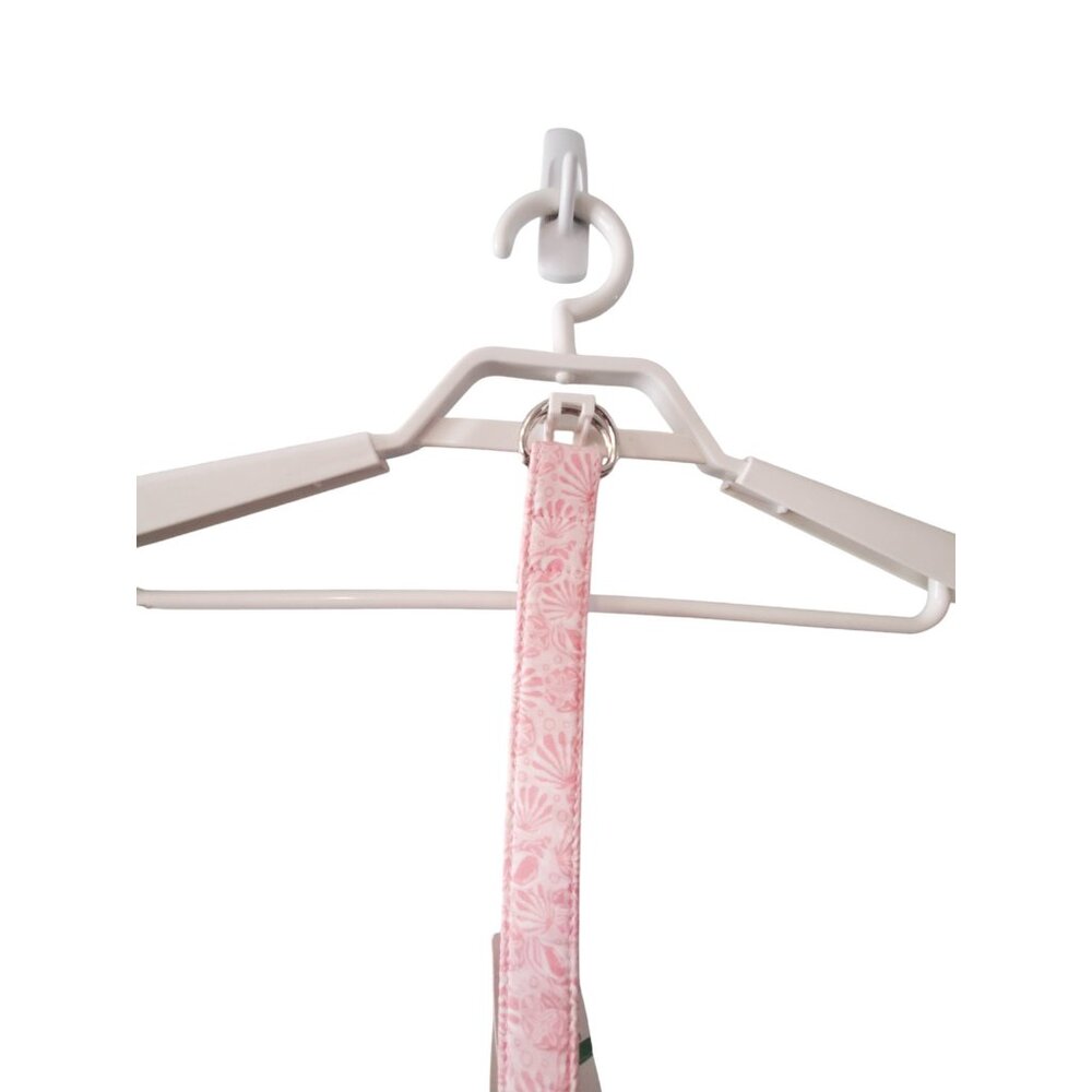 Vineyard Vines nwt belt youth Large patchwork Classic D-ring ribbon pink shells